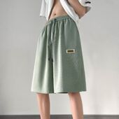 透气速干潮牌运动宽松沙滩五分裤 薄款 男夏季 清仓捡漏冰丝休闲短裤