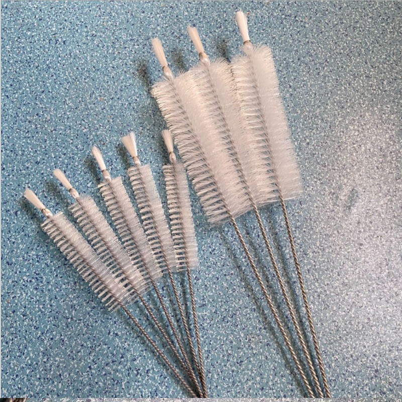 九匹马尼龙丝清洁毛刷 管道除尘猪鬃管道刷 奶瓶医疗试管刷ZX28