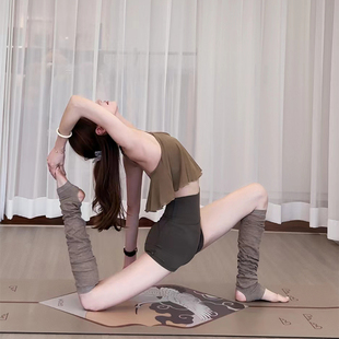 云感网纱瑜伽服背心女固定胸垫水母健身上衣防震跑步速干运动服