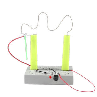 科技小制作小发明儿童趣味导电玩具穿越火线大挑战声光电科学实验
