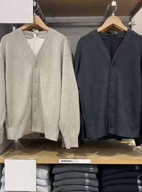 针织开衫长袖时尚V领长袖卫衣外套25秋冬新款单穿上衣男款483299