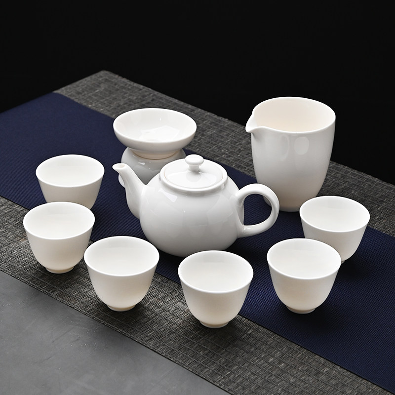 羊脂玉德化白瓷功夫泡茶具图片