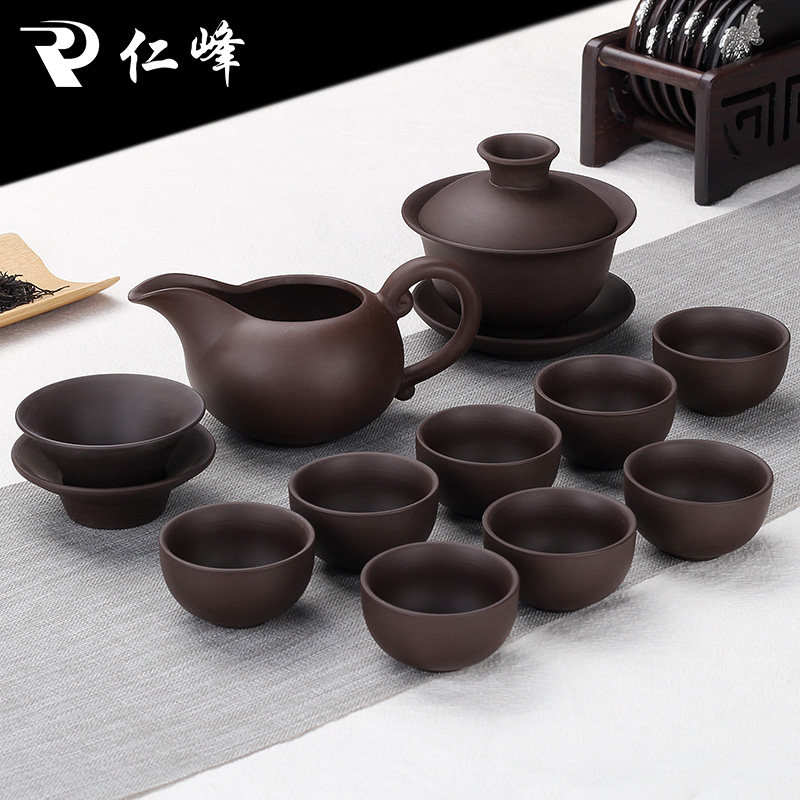功夫茶具套装2026新款泡茶个人专用紫砂轻奢高档高端大气喝茶器具
