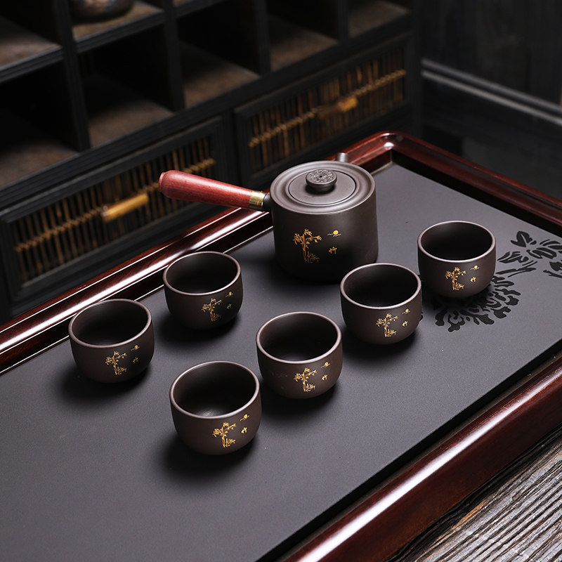 紫砂功夫茶具套装2026新款轻奢高档高端大气泡茶专用茶杯个人专用