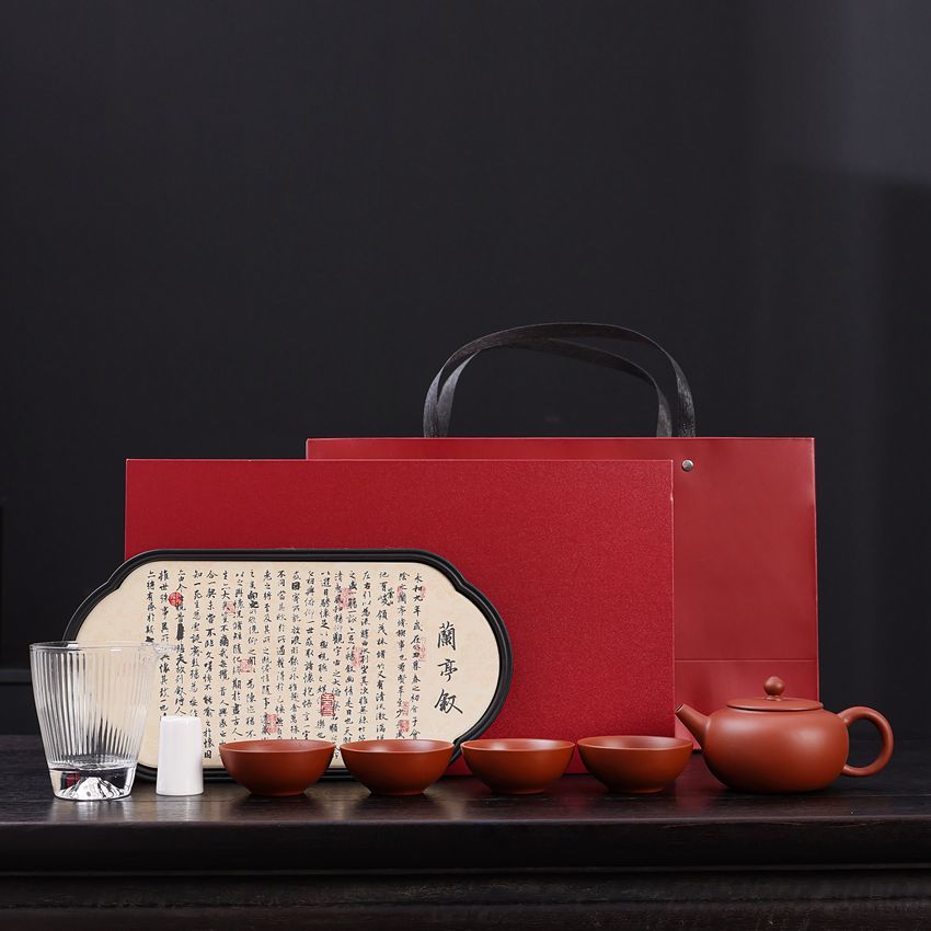 汉韵一壶四杯加干泡盘手绘陶瓷茶具居家品茗轻奢雅致茶道套装精品