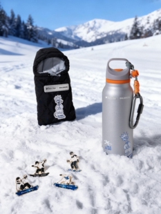 Peets皮爷咖啡Salomon萨洛蒙联名周边野趣酷银随行杯户外运动水杯