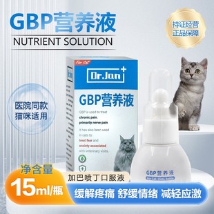 猫咪加巴喷丁GBP营养液猫应激反应异常疼痛神经慢性疼痛舒缓情绪
