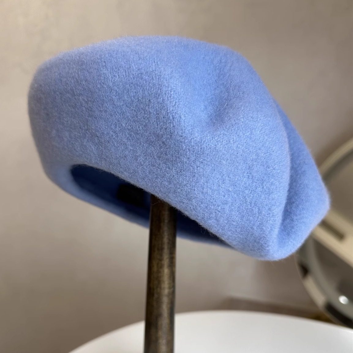 田曦薇同款~蓝色羊毛贝雷帽秋冬甜美高品质保暖帽子画家帽蓓蕾帽,服饰配件/皮带/帽子/围巾,帽子,淘宝优惠券,粉丝福利购,淘宝优惠卷