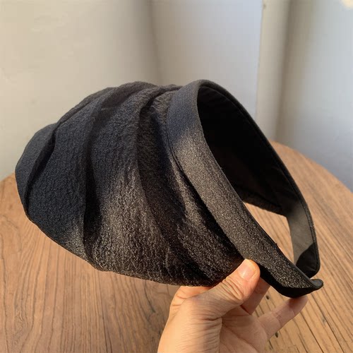 一秒GAO级优雅欧根纱发箍空顶帽