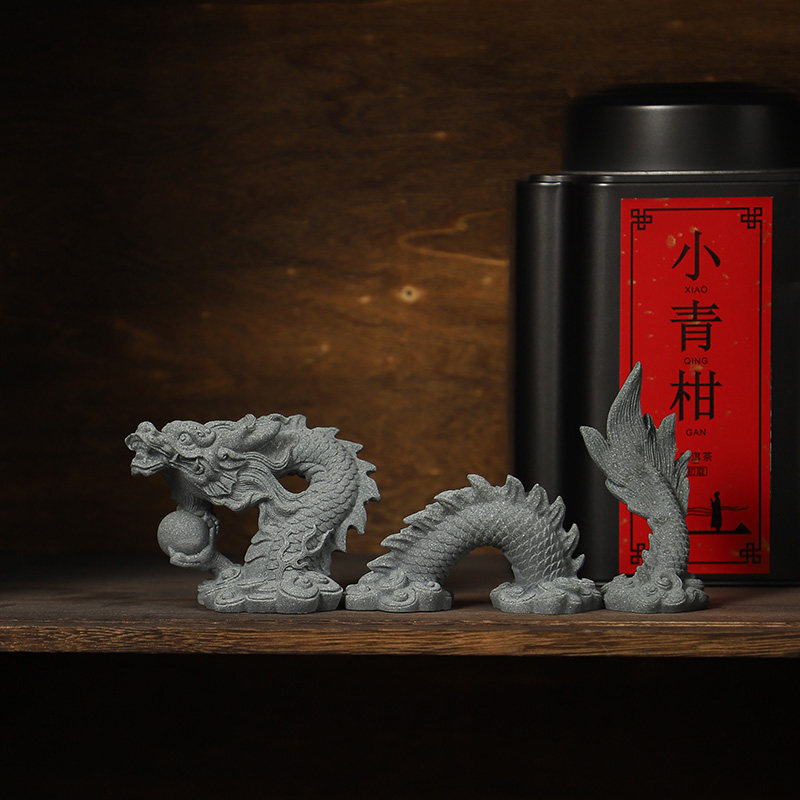 创意祥龙摆件微景观造景水陆缸装饰品鱼缸造景小摆件桌面摆设品