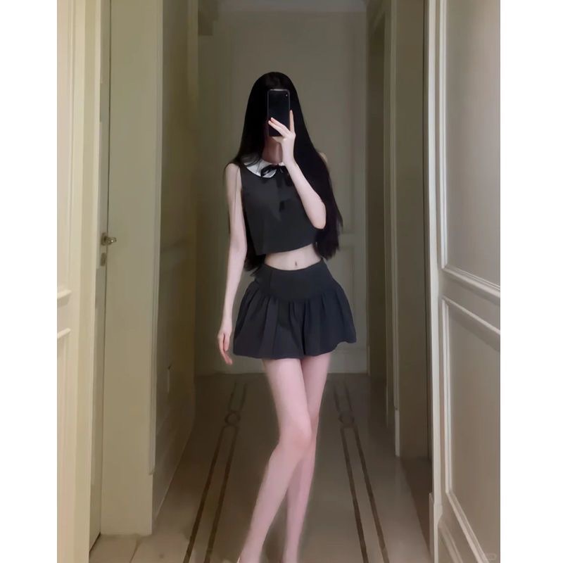 法式新款辣妹穿搭套装