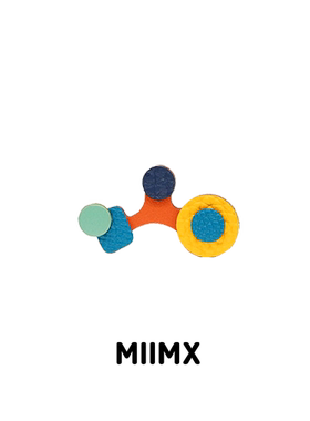 MIIMX “岛”系列独立设计师夸张艺术气质手工牛皮可调节银戒指