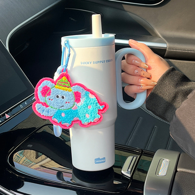 大号保温杯女生大容量吸管杯巨无霸冰霸杯户外车载杯子学生保冷杯