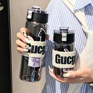 夏季 水杯女生大容量玻璃杯茶水分离泡茶杯外带车载杯子咖啡杯男款