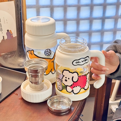 耐高温加厚泡茶玻璃杯