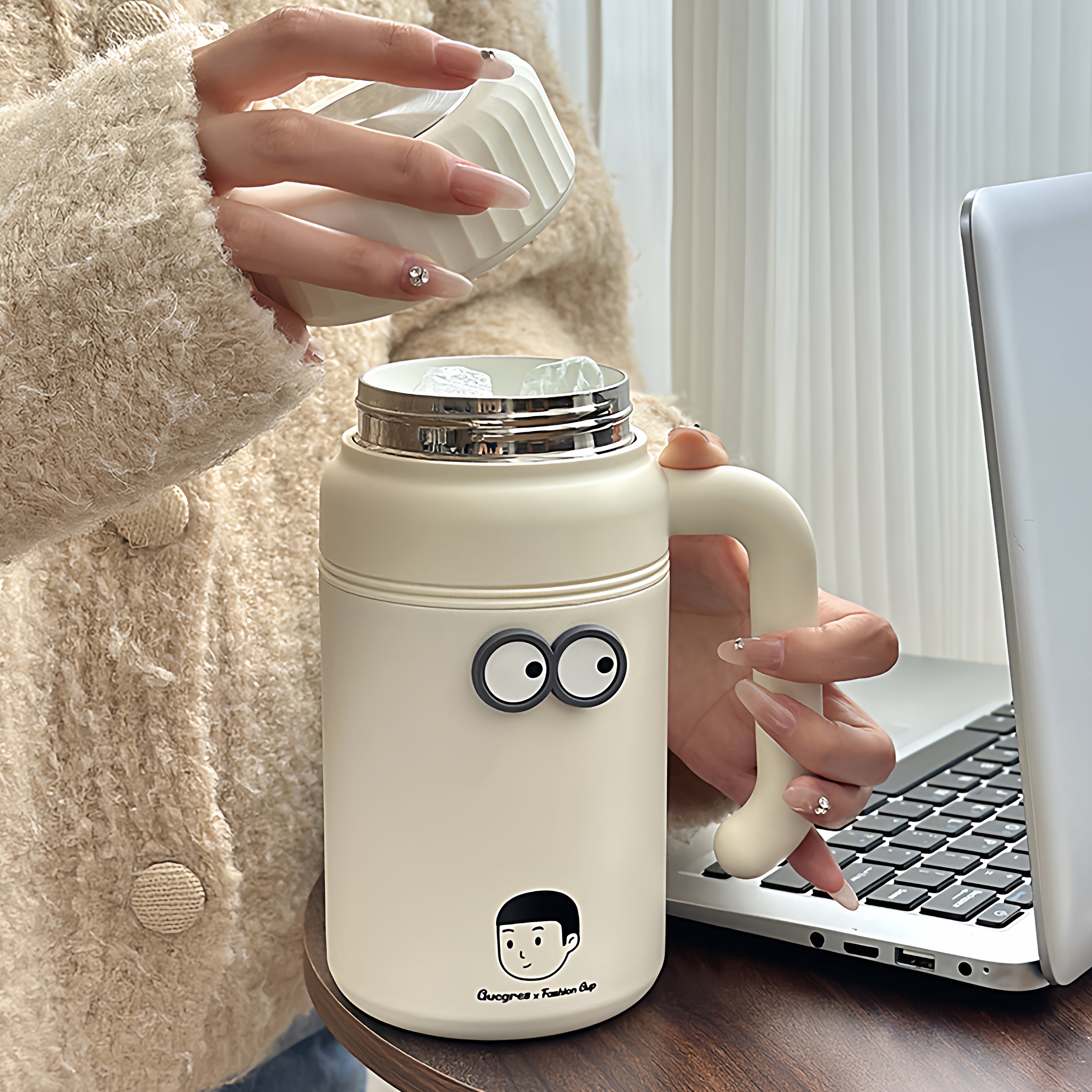 日式简约大号喝水泡茶杯