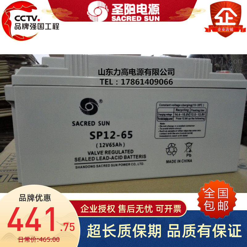 圣阳消防主机蓄电池