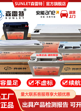 森雷特蓄电池 SLT100-12/12V100ah24ah38a65a150ah7ah监控UPS电瓶