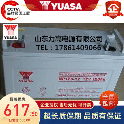 YUASA汤浅蓄电池 12V120AH/NP120-12机器后备直流屏UPS铅酸蓄电池