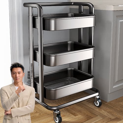 折叠免安装厨房置物架