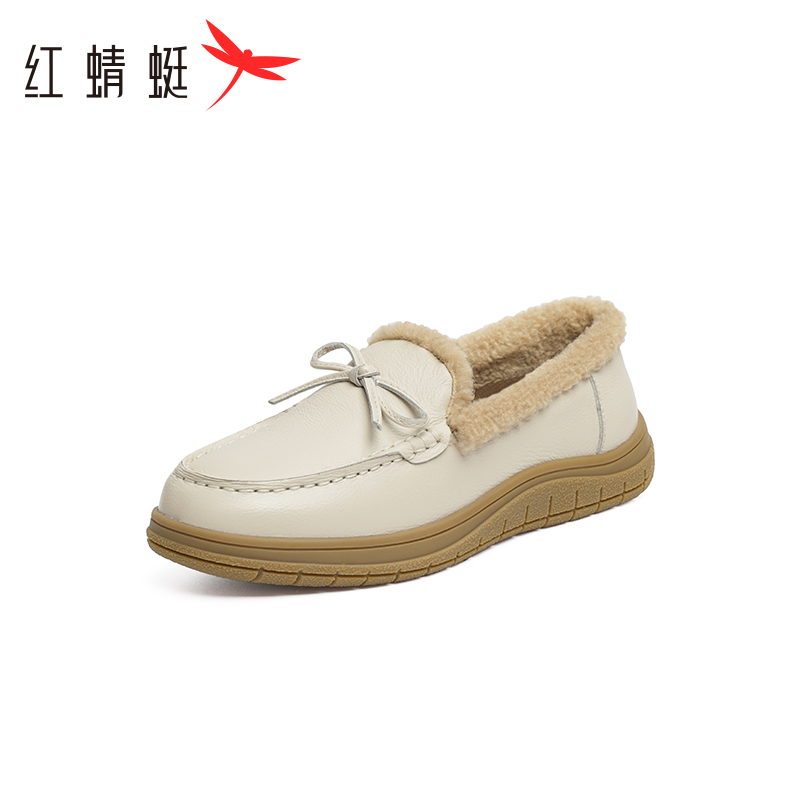 加绒妈妈棉鞋红蜻蜓女鞋