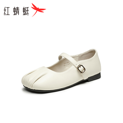 红蜻蜓玛丽珍鞋一字扣