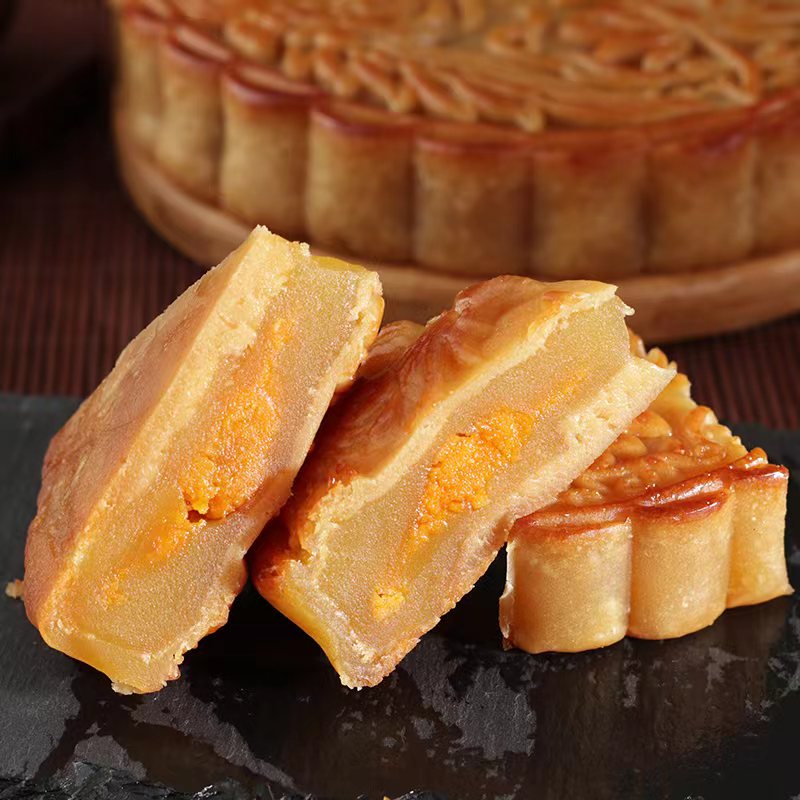 【中秋爆款】广式老式火腿伍仁金腿五仁叉烧哈蜜瓜豆沙大月饼