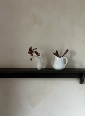 NfT 法式乡村白色陶瓷小花瓶 餐桌花瓶 复古文艺床头花插 胖瘦2i.