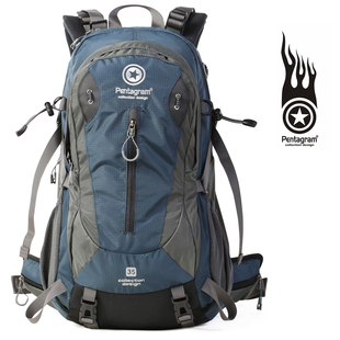 五角星户外防泼水登山背包男女通用徒步骑行双肩背包