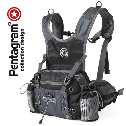 五角星背包徒步旅行多功能腰包