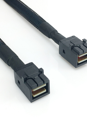 全新12G SFF-8643数据线Mini SAS HD阵列卡服务器主板背板机箱