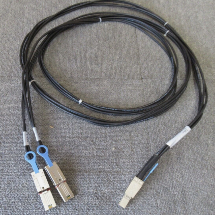 安费诺一分二线 HD SFF-8644 TO 2*SFF-8088 4X Mini-SAS Y转接线