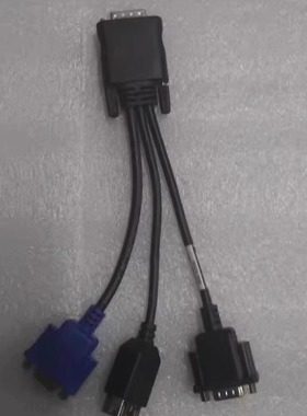 联想IBM刀片服务器小辫子28P转VGA USB转接线SD530 X240 81Y2889