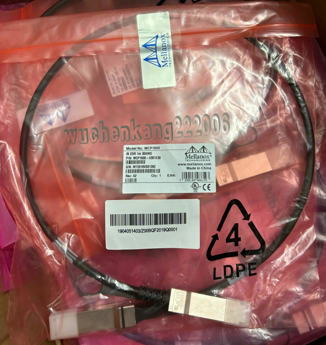 Mellanox迈络思QSFP28 EDR 100G MCP1600-E001E30 IB线缆铜缆 1M-封面