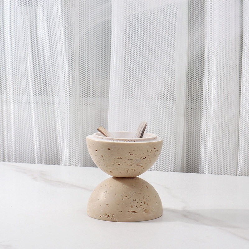 侘寂天然黄洞石大理石圆球香熏炉艾灸香炉瑜伽馆茶桌面样板间摆件,家居饰品,桌面摆件,淘宝优惠券,粉丝福利购,淘宝优惠卷