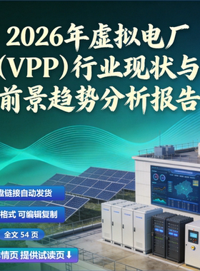 2026年虚拟电厂（VPP）行业现状与前景趋势分析报告