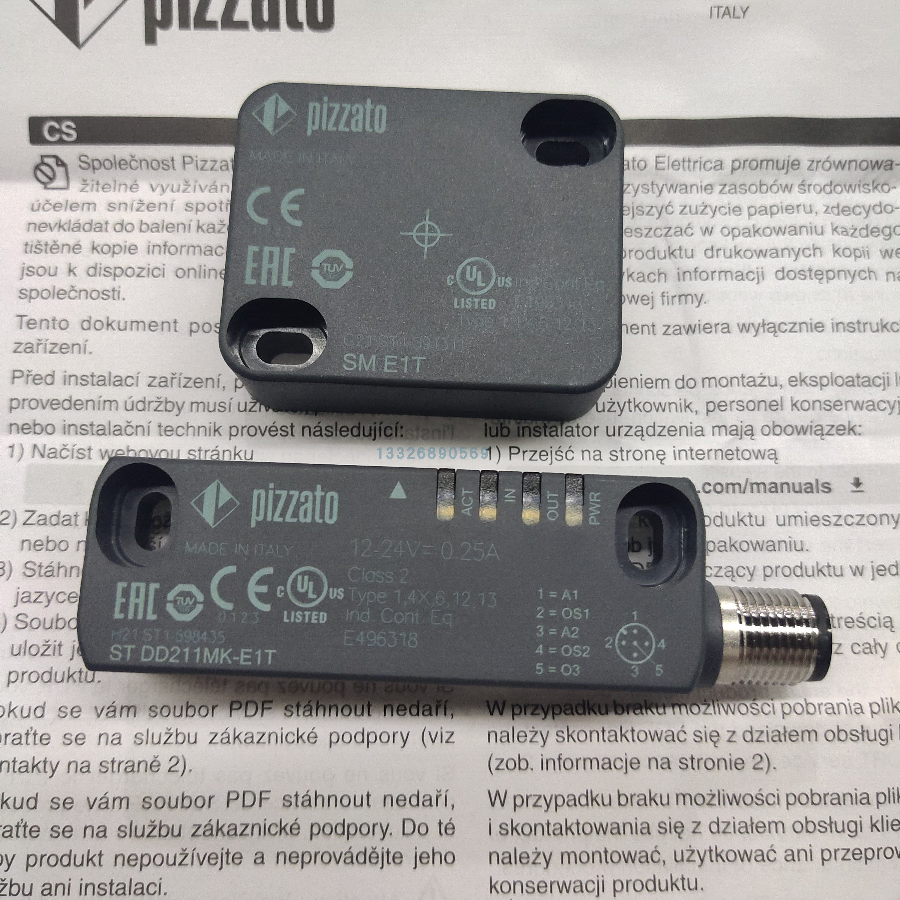 ST DD420MK+SM E0T PIZZATO RFID safety ST DD820MK+SM D1T