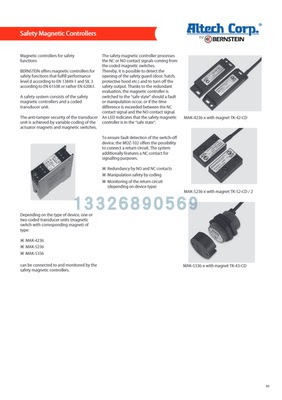 MA-K4414-P-2 bernstein 安全传感器