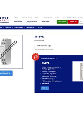 Broyce Control继电器LBVR/A 12-24VDC全新原装M1BVR正品