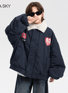AS男童冬季美式羊羔毛工装棉服