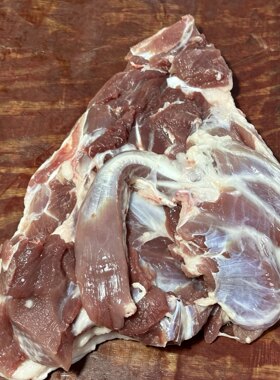 陆川土猪后腿肉整块现切5斤装 直播分割生鲜猪肉顺丰冷链包邮
