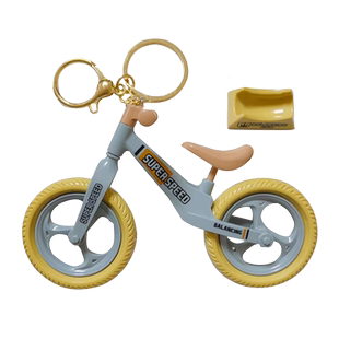 2024年新款迷你自行车玩具汽车钥匙扣儿童书包挂件装饰创意挂饰男