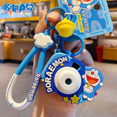 正版 哆啦A梦相机投影汽车钥匙扣精致女创意网红可爱书包挂件饰品