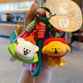 线条小狗汽车钥匙扣男书包挂件公仔情侣钥匙链女款 2024年新款 正版