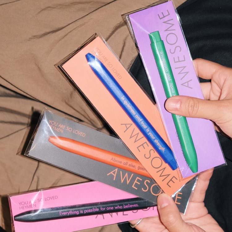 Heymen黑门太棒啦扁扁笔中性笔