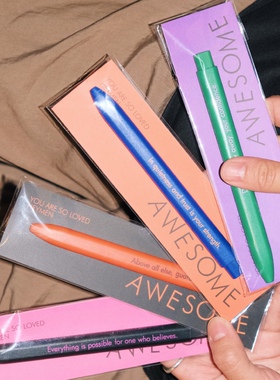 Heymen黑门 太棒啦 原创设计按压速干瑞士进口获奖扁扁笔中性笔