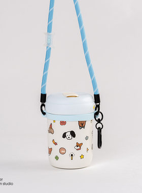 AKS户外便携背带高颜值斜挎水杯带可爱少女硅胶挂绳女生软糖杯带