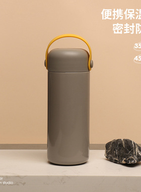 AKS随行带提手保温杯女创意带滤网便携不锈钢茶水分离泡茶ins水杯