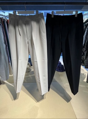 N.HOOLYWOOD X STUDIOUS23SS日系休闲抗皱西裤宽松双皱锥形休闲裤