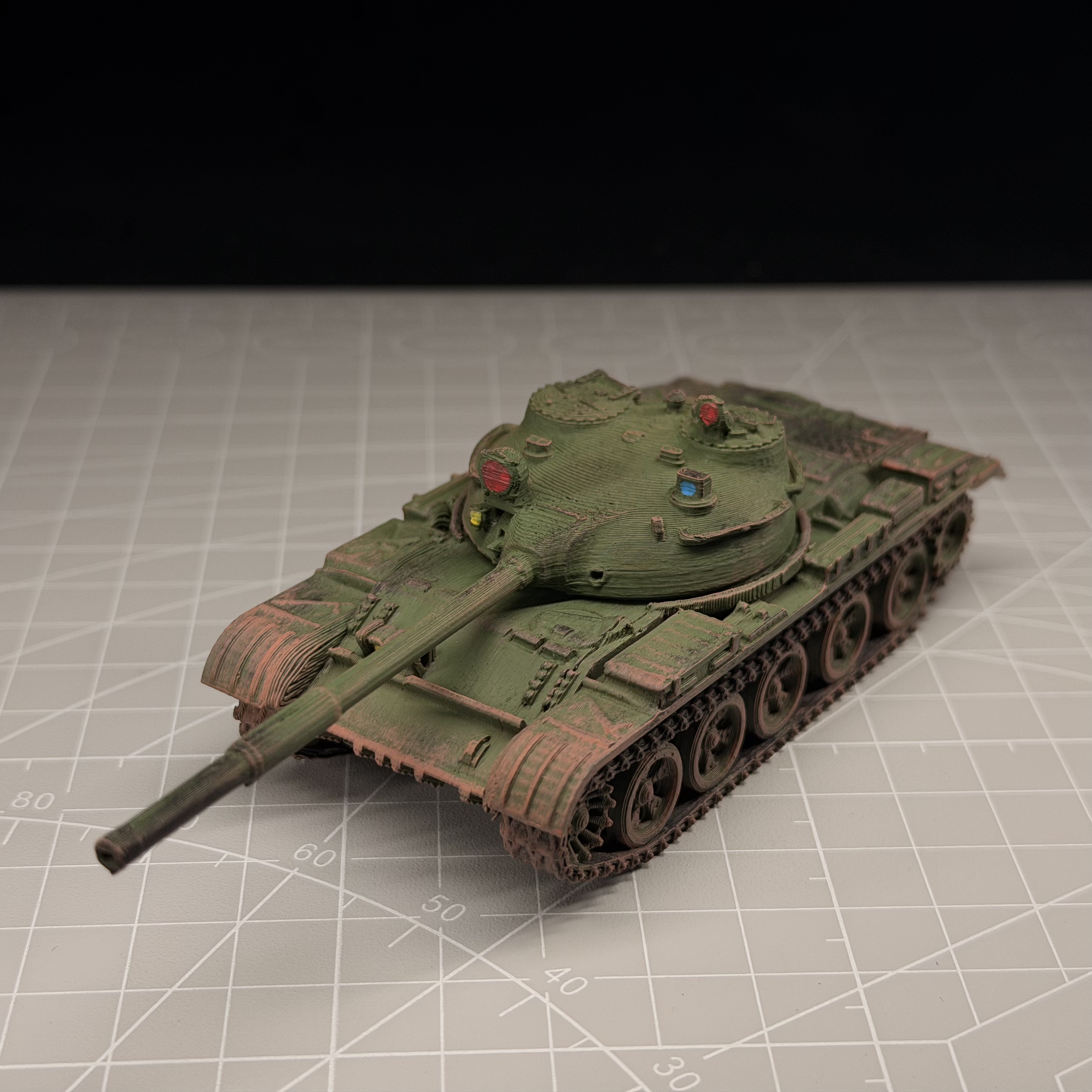 72比例T62中型坦克模型上色坦克成品3D打印战车模型战争雷霆周边